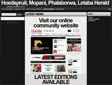 Tablet Screenshot of herald.co.za